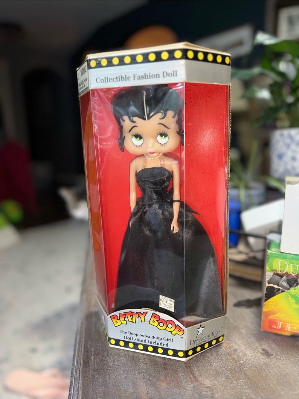 Betty Boop Doll in Black Satin Evening Gown